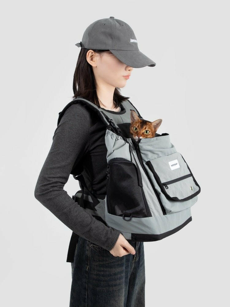 Mountain Series Front Pet Carrier – Slate Blue - Paw Charge